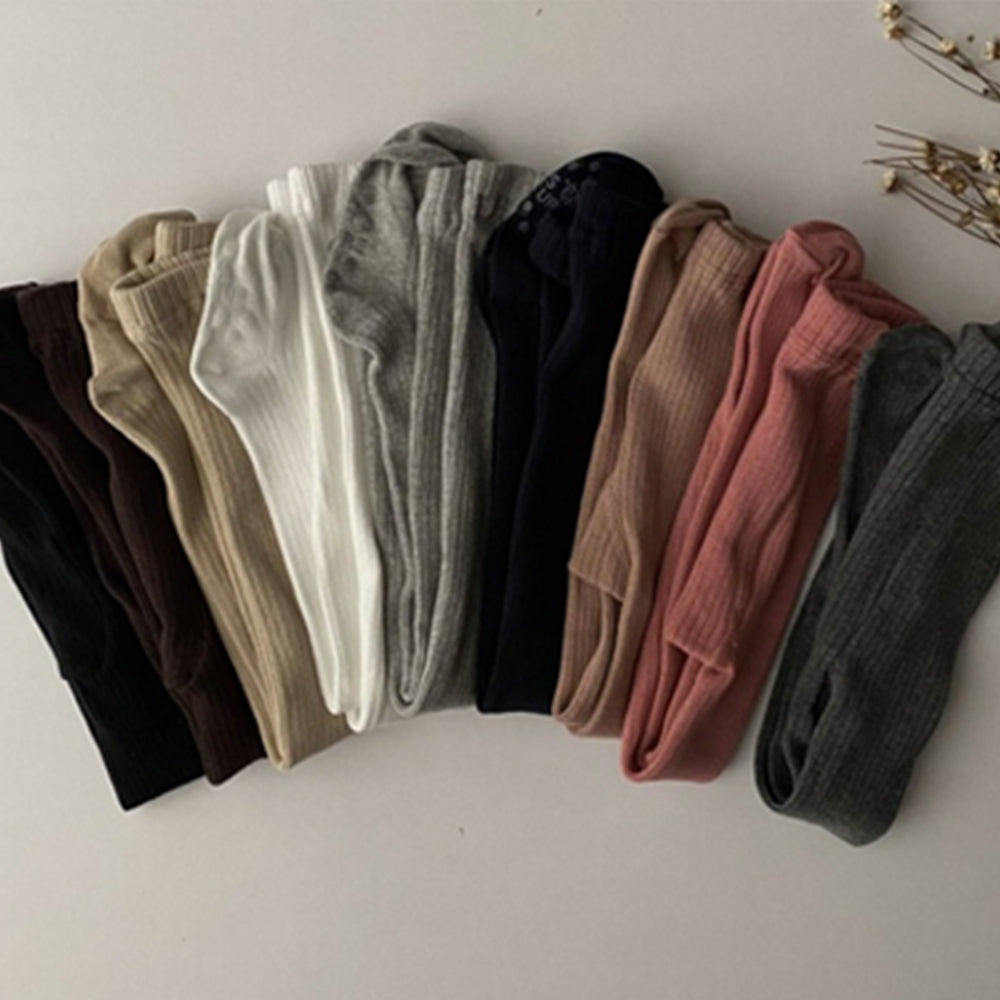 Ribbed Cotton Tights