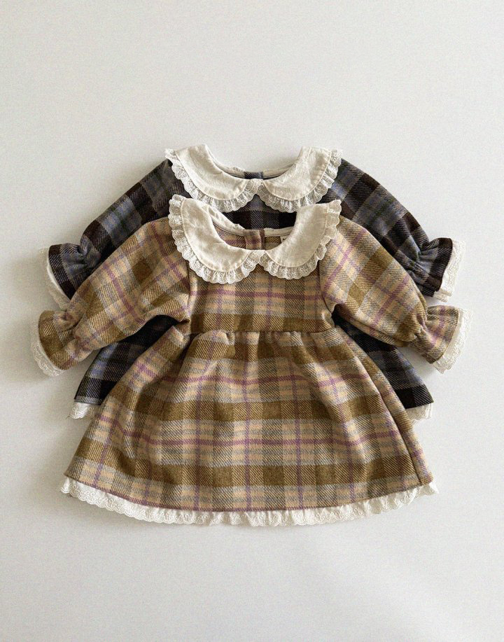 Wool Check Dress