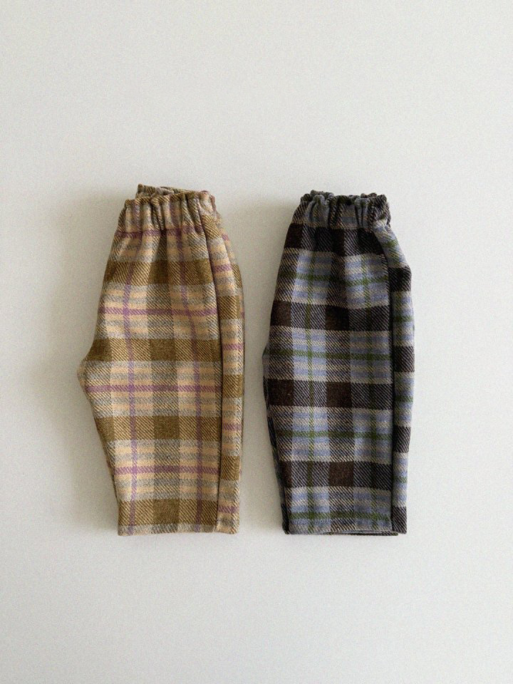 Wool Check Trouser