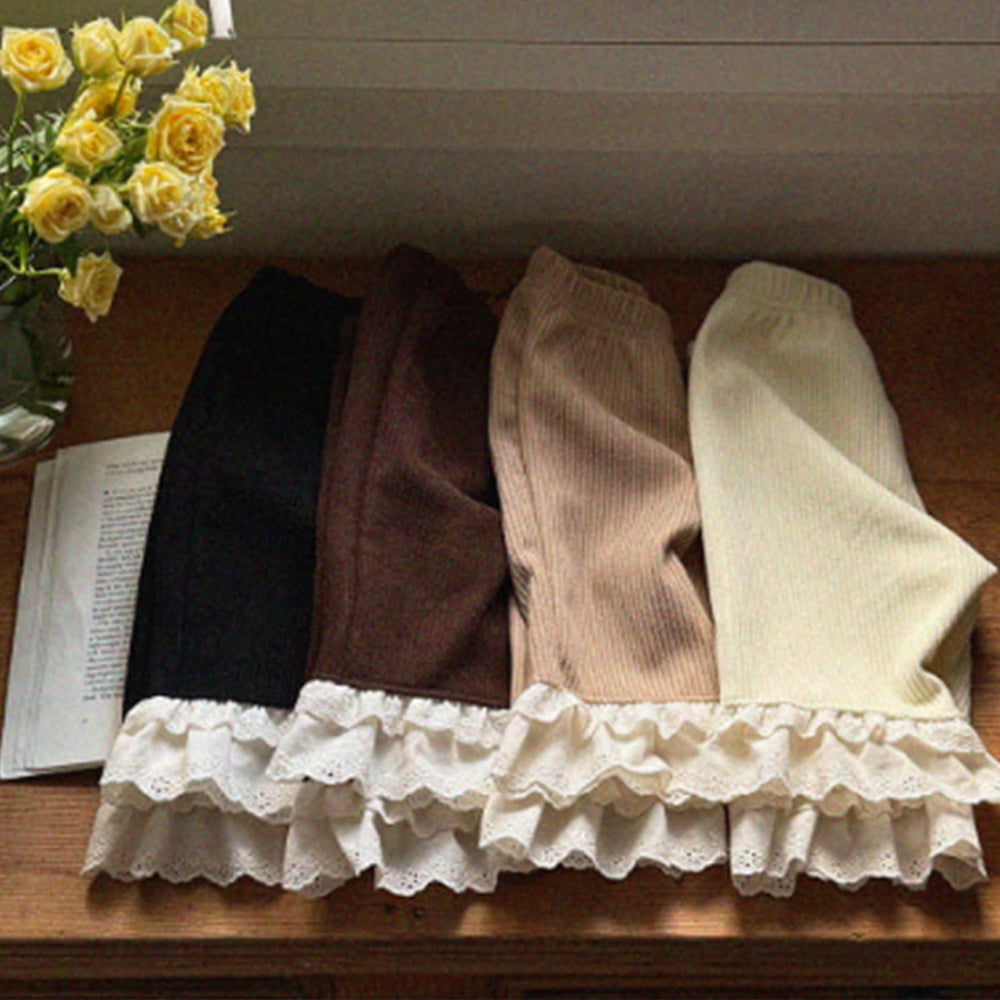 Corduroy Frill Trouser