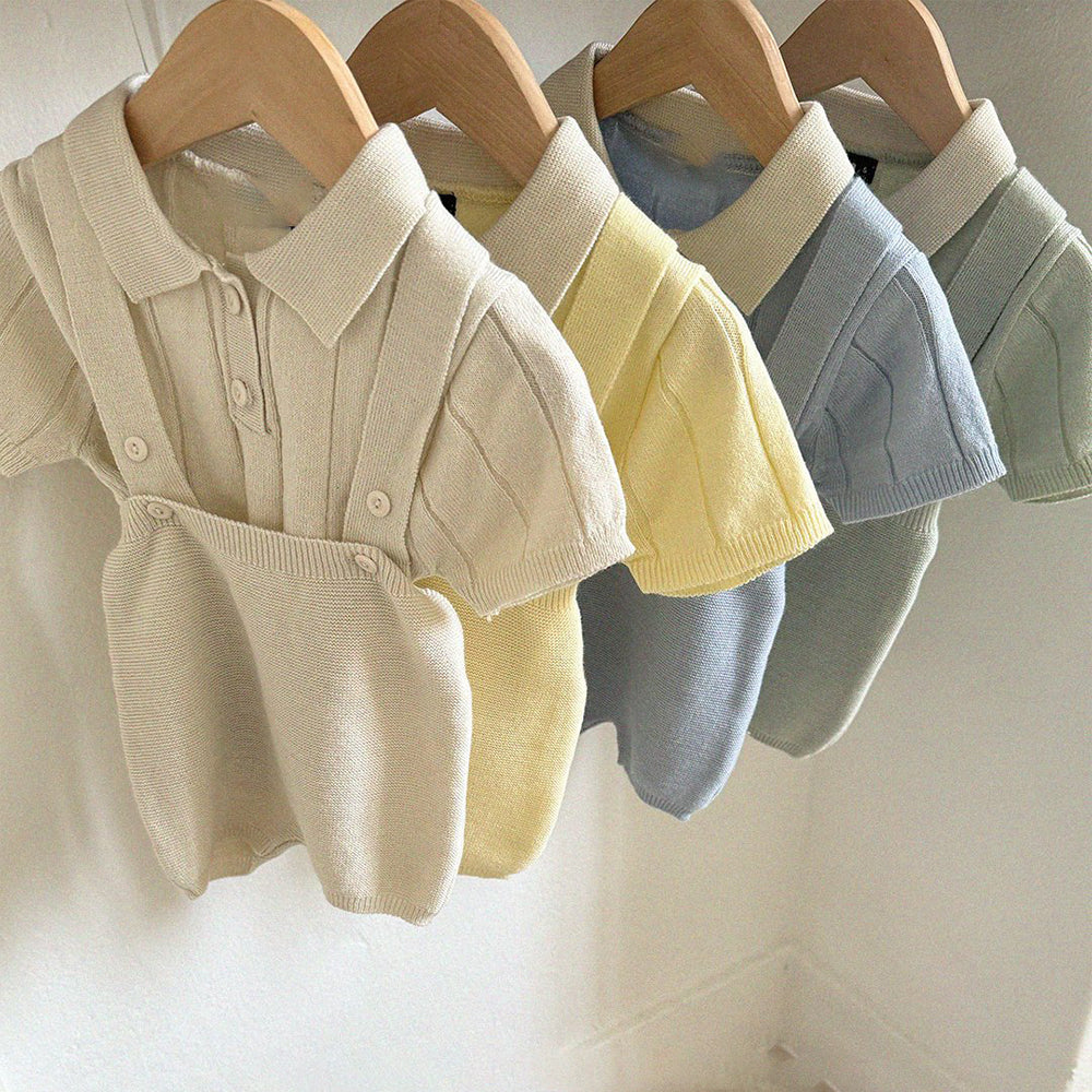 Knit Collar T-Shirt
