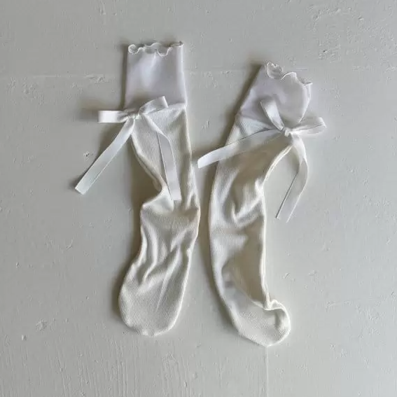 Layered Socks White