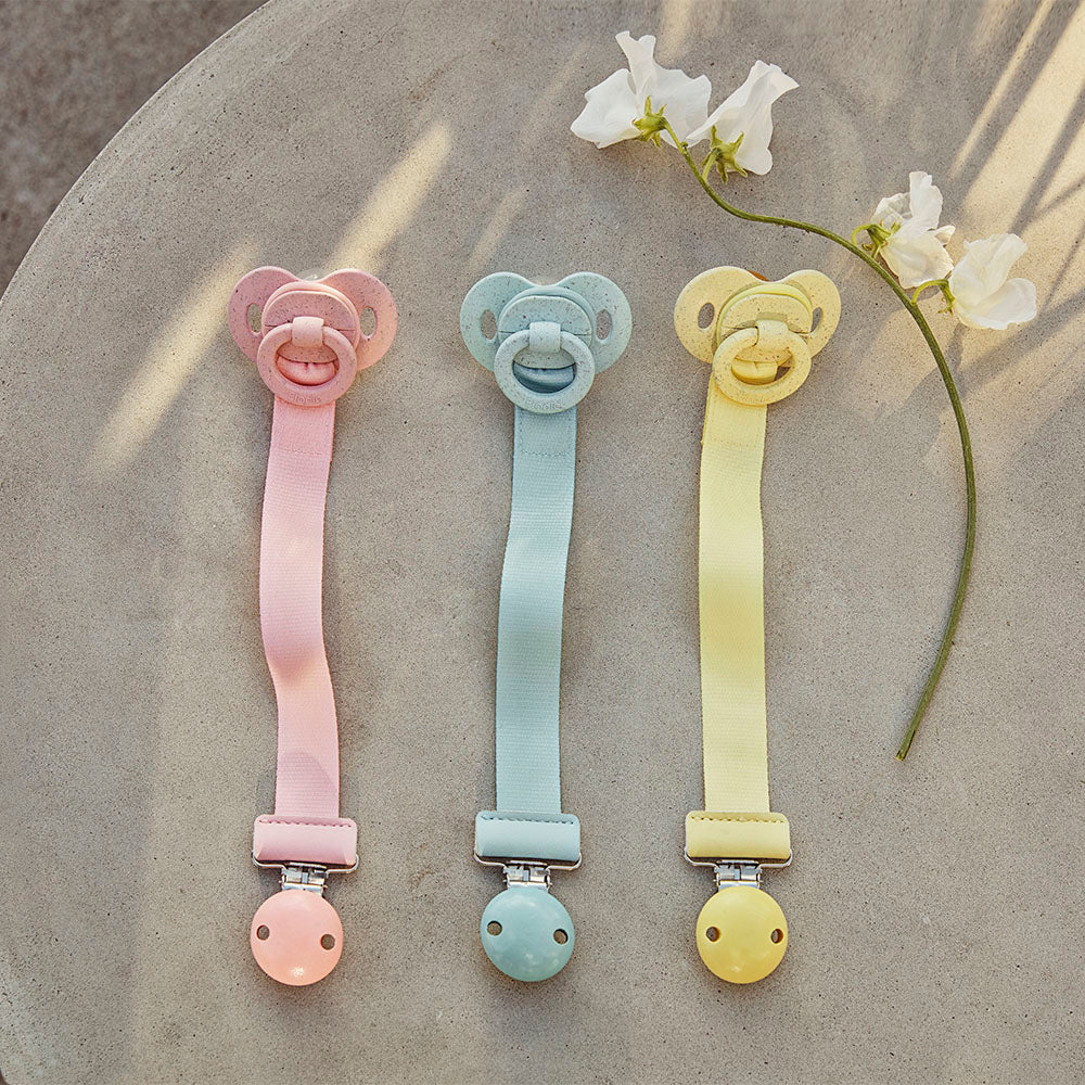 Pacifier Clip Wood - Aqua Turquoise