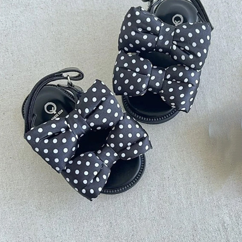 Pudding Ribbon Sandals Dot