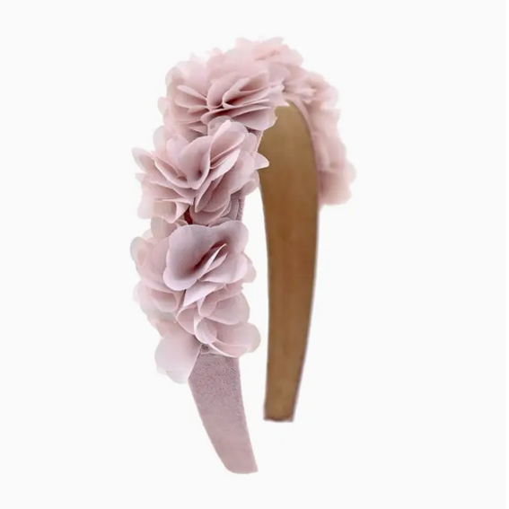 Pink Water Lily Girl's Headband