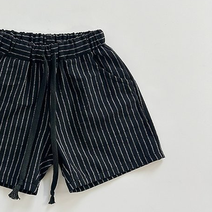 Linen Stripe Shorts