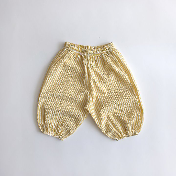 Striped Sausage Wrinkle Trouser
