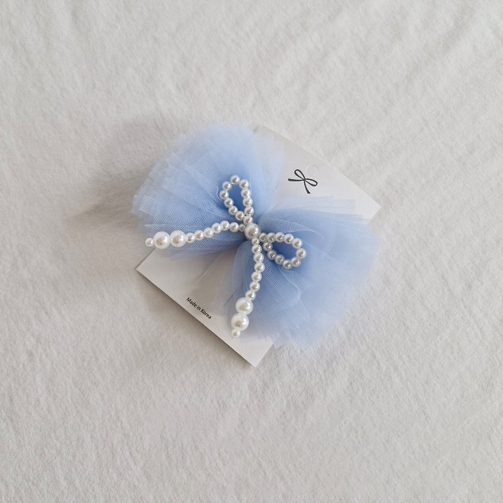 Tulle Pearl Ribbon Pin