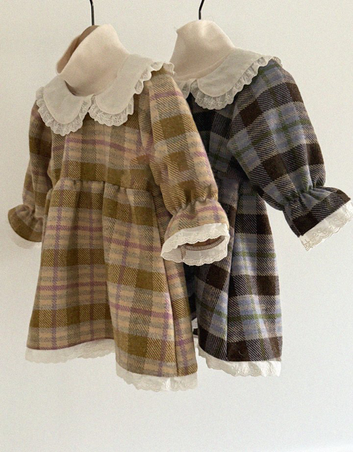 Wool Check Dress