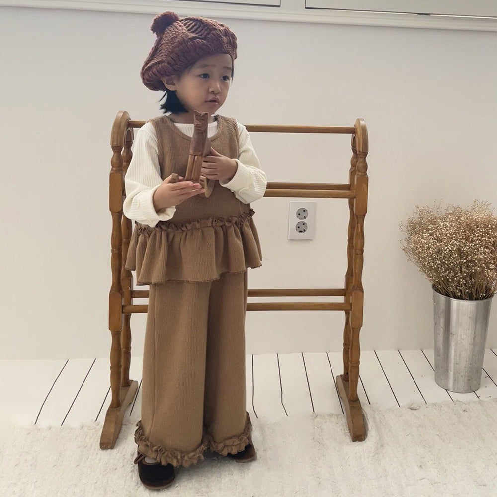 Frill Knited Set