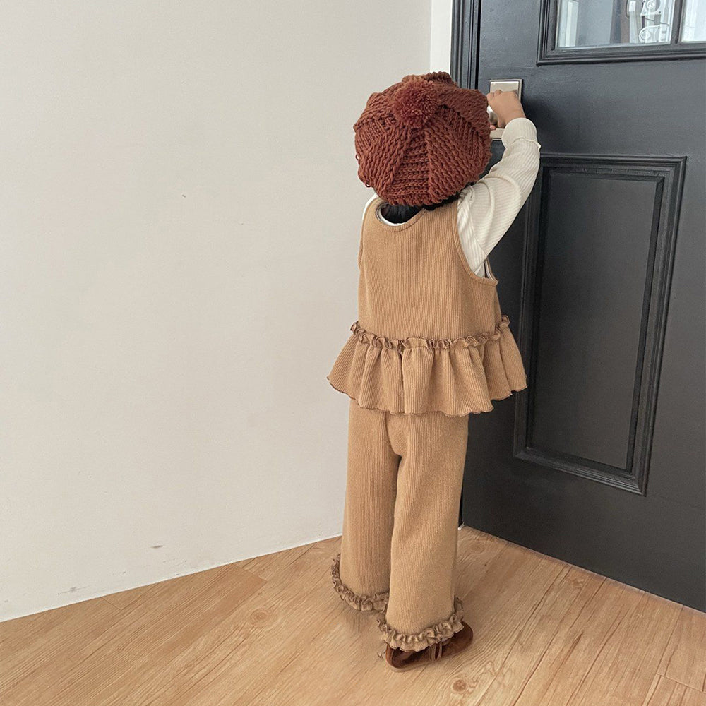 Frill Knited Set