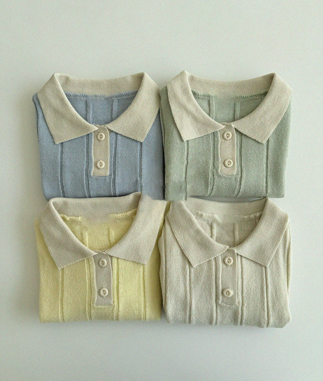 Knit Collar T-Shirt
