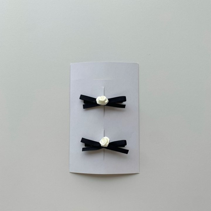 Rose Hair Clip Set