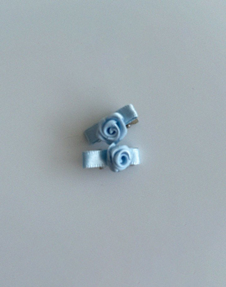 Mini Rose Pin Blue