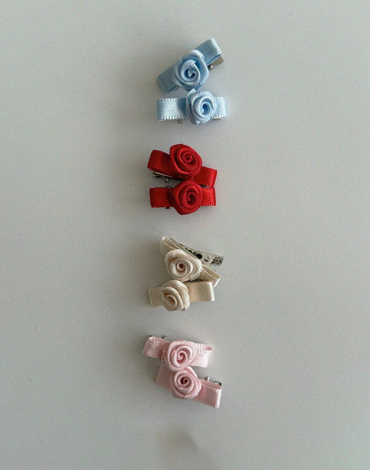Mini Rose Pin Blue