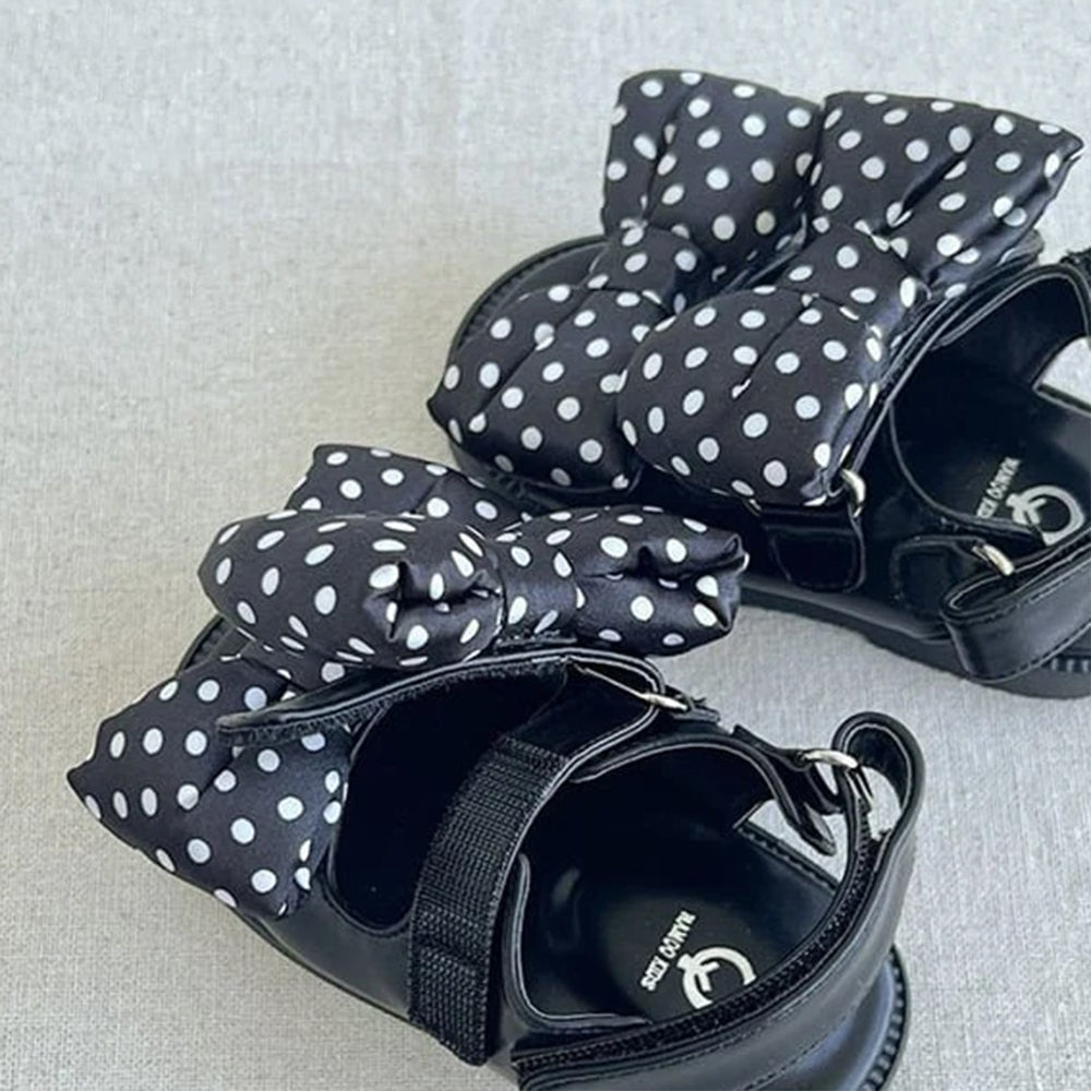 Pudding Ribbon Sandals Dot