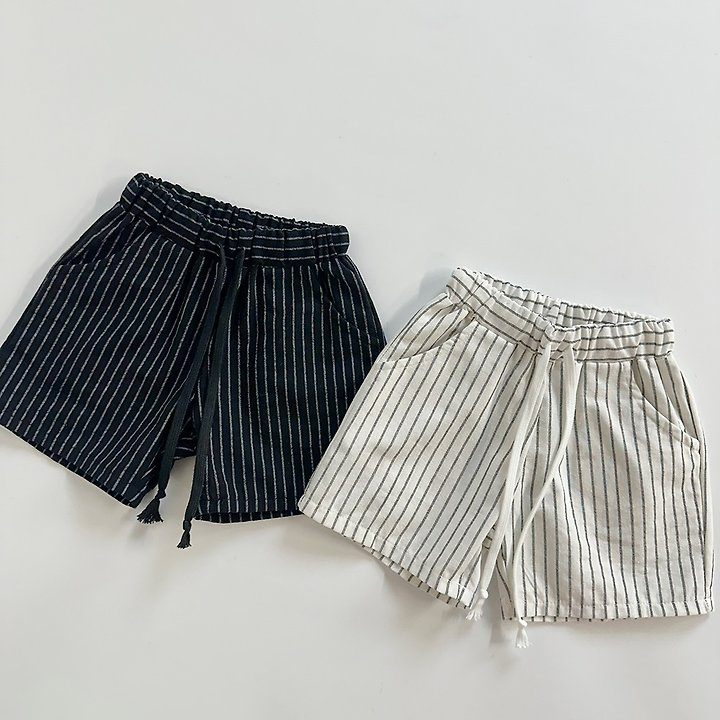 Linen Stripe Shorts