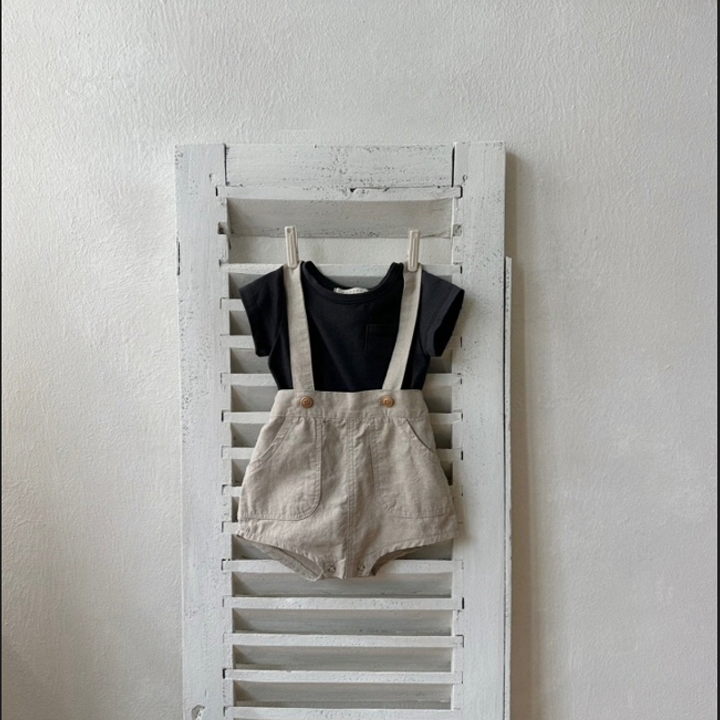 Linen Suspender Jumpsuit