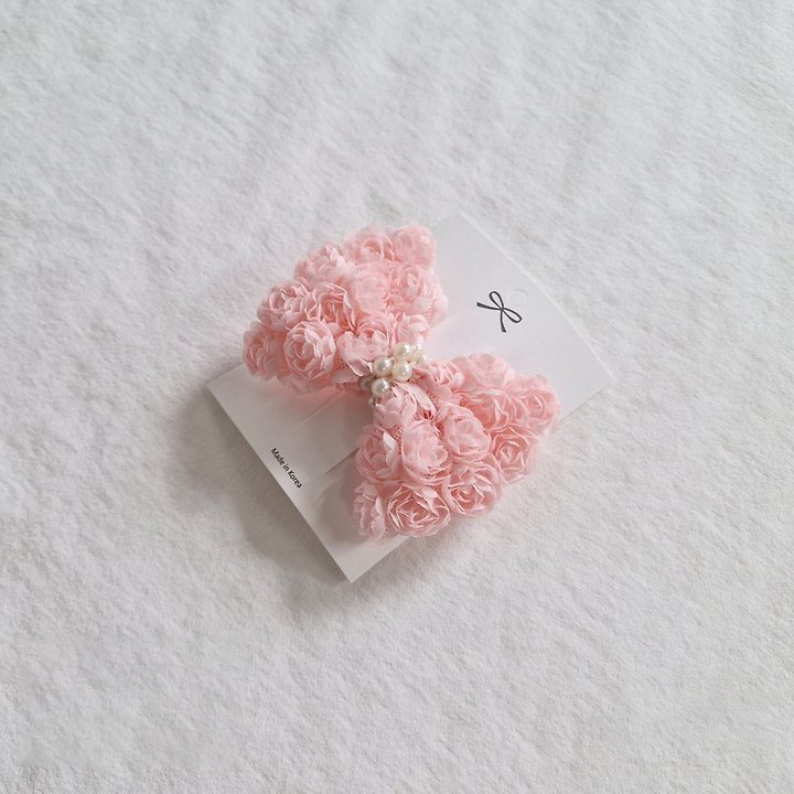 Puffy Rose Ribbon Pin